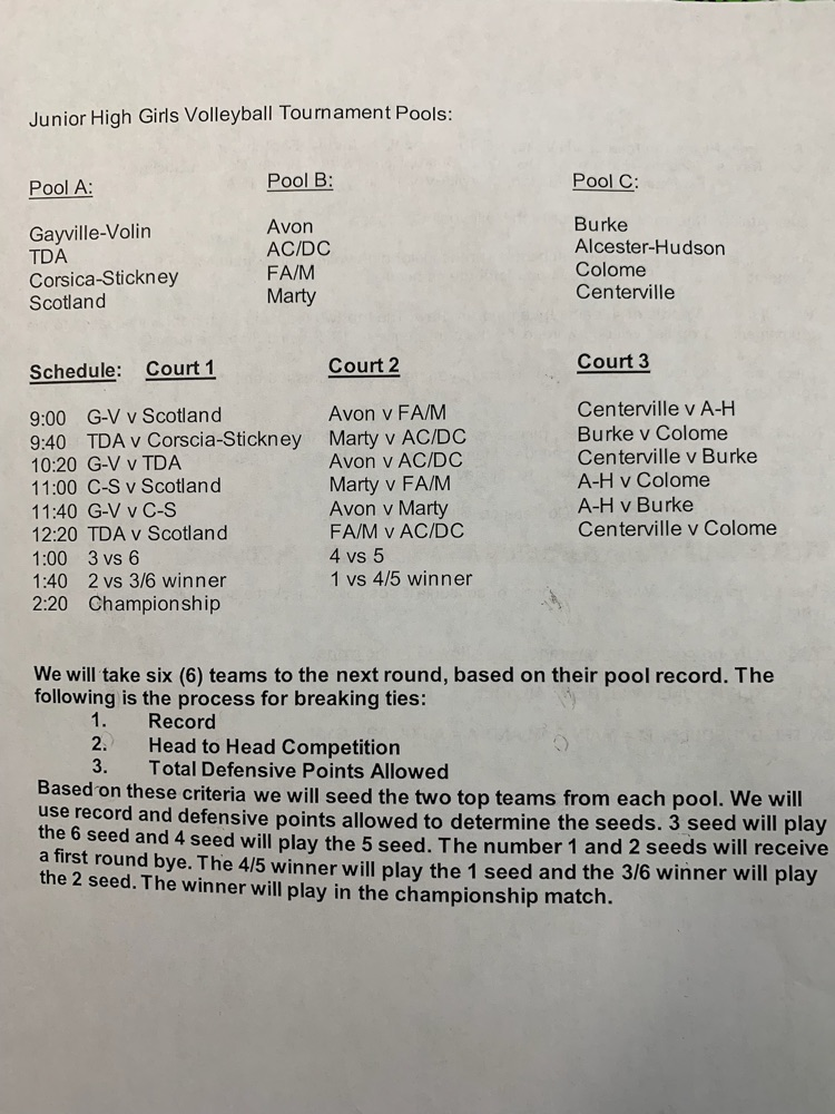 schedule
